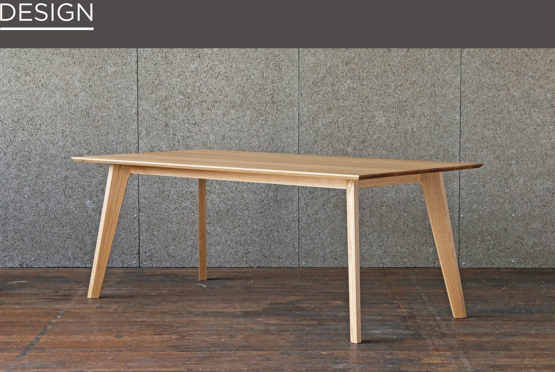 横浜店の家具の中でもシンプルでスッキリとしたデザインが特徴のダイニングテーブル。